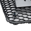 2005–2015 Audi Q7 SQ7 Gloss Black Front Bumper Cooler Vent Mesh Grille Grill Generic