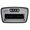 2005-2015 Audi Q7 SQ7 Gloss Preto Amortecedor Dianteiro Radiador Ventilador Malha Grade Grill Genérico