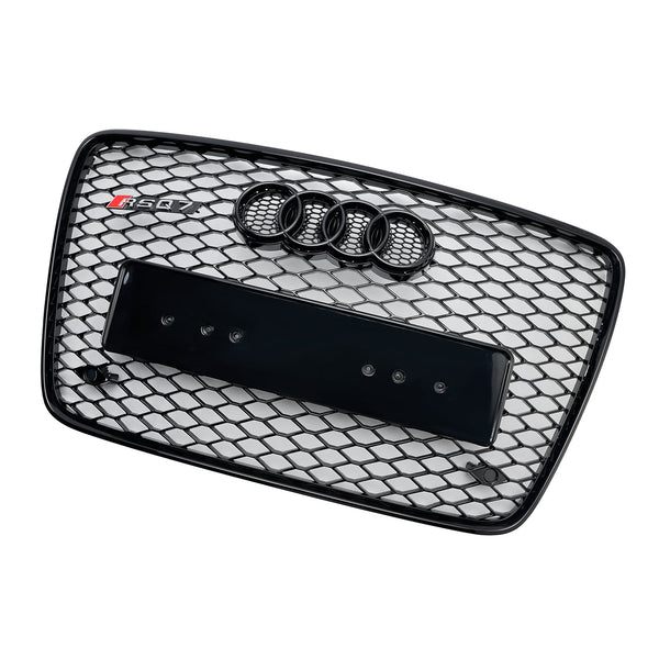 2005-2015 Audi Q7 SQ7 Gloss Black Front Bumper Radiator Vent Mesh Grille Grill Generic