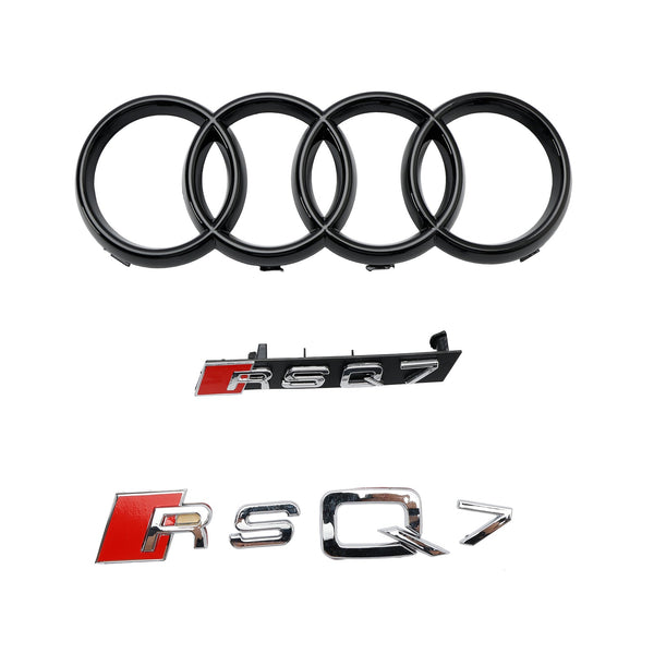 2005-2015 Audi Q7 SQ7 Glanssvart Främre stötfångare Kylare Ventil Mesh Grill Generic