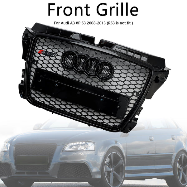 Griglia per paraurti anteriore a nido d'ape stile Audi A3 8P RS3 2008-2013 generica