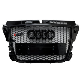 2008-2013 Audi A3 8P RS3-stijl honingraat voorbumpergrille Grill algemeen