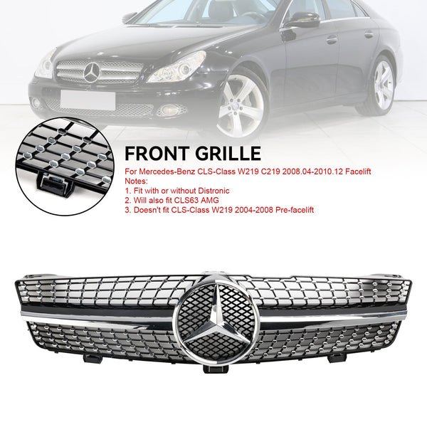 Mercedes Benz CLS-Klasse 2008-2010W219 C219 Diamond Front Radiator Grille Grill Generiek