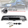 2005-2007 Toyota Sequoia TRO PRO Style Front Bumper Grill Matte Black Grille W/ LED