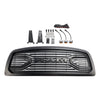 2009-2012 Dodge Ram 1500 Matte Black Front Bumper Grill Grille W/ Led Light