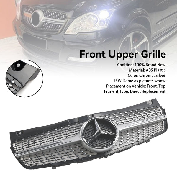 2011-2014 Mercedes Benz V-Class Viano W639 Diamond Front Bumper Grille