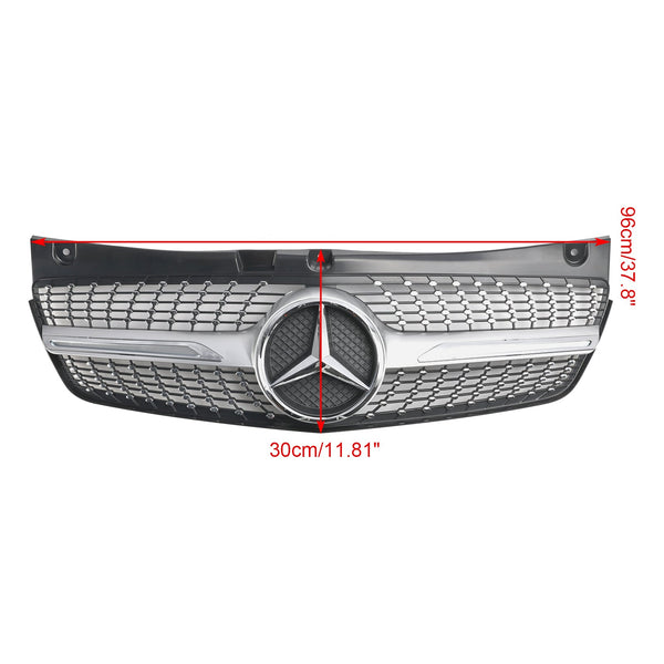 2011-2014 Mercedes Benz V-Class Viano W639 Diamond Front Bumper Grille