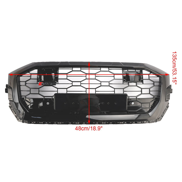 2019-2023 Audi Q8/SQ8 Gloss Black Front Honeycomb Mesh Grille RSQ8 Style Generic