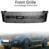 2012-2014 Ford Ranger T6 PX1 Matt Black Front Bumper Grill Grille