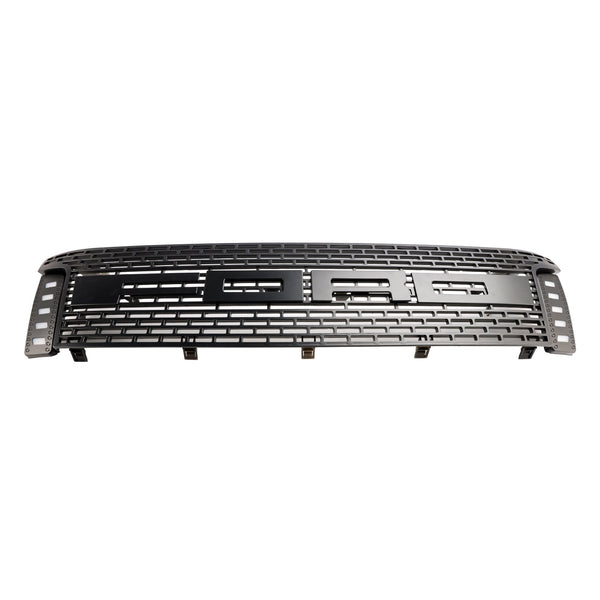 2012-2014 Ford Ranger T6 Matt Black Front Bumper Grill Grille w/ LED Light Generic