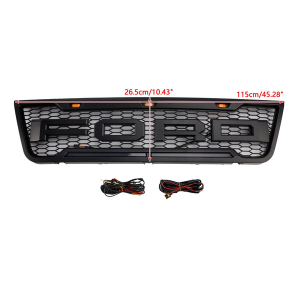 2003-2007 Ford E150 E250 E350 Černý přední nárazník Grill Grille s LED generic