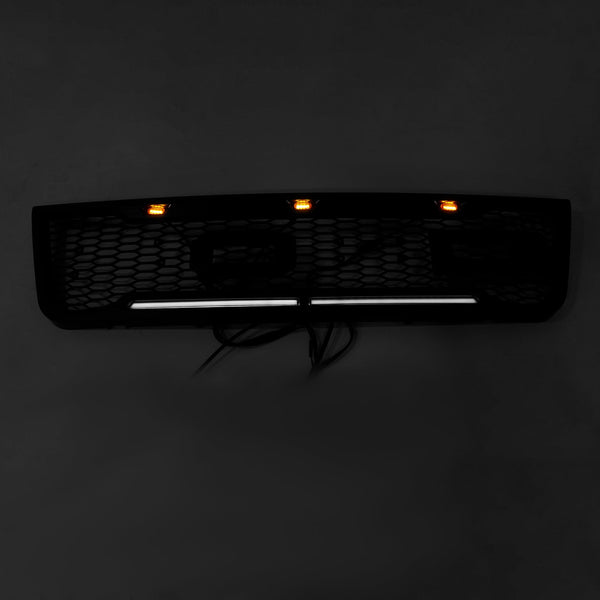 2003-2007 Ford E150 E250 E350 Černý přední nárazník Grill Grille s LED generic