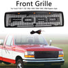 1992-1996 Ford F150 Matte Black Front Honeycomb grade