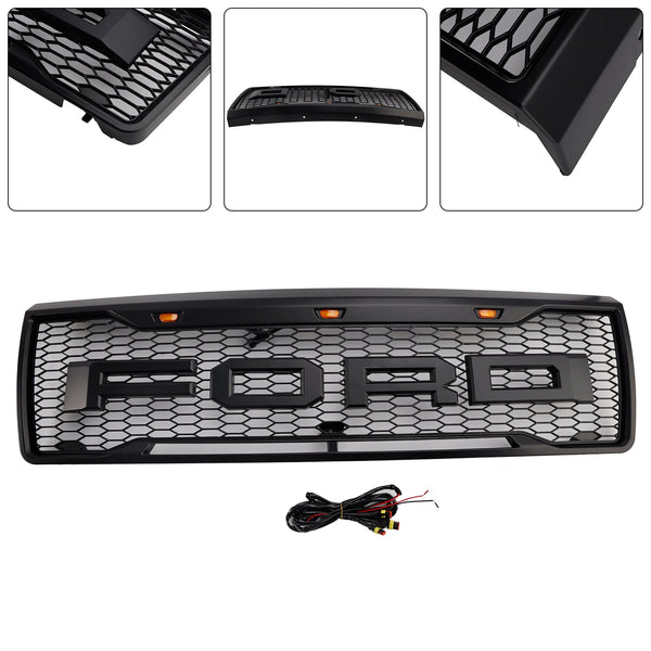 1992-1996 Ford F150 Matte Black Front Honeycomb grade