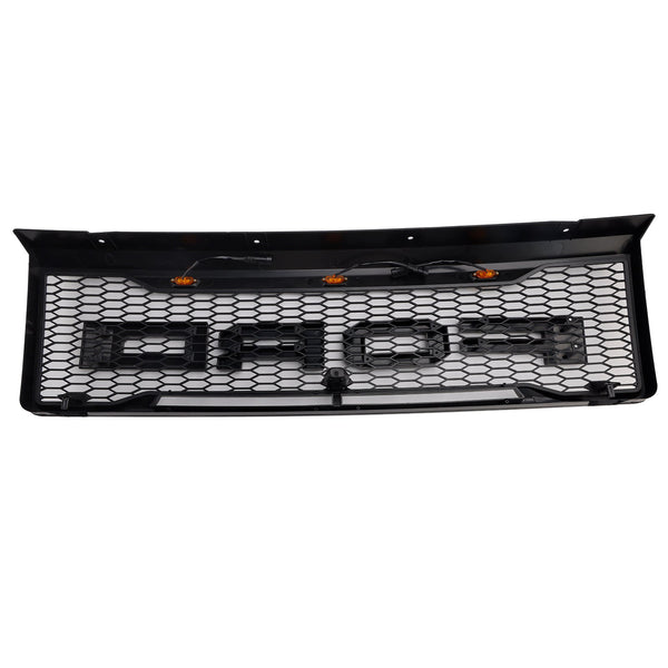 1992-1996 Ford F150 Matte Black Front Honeycomb grade