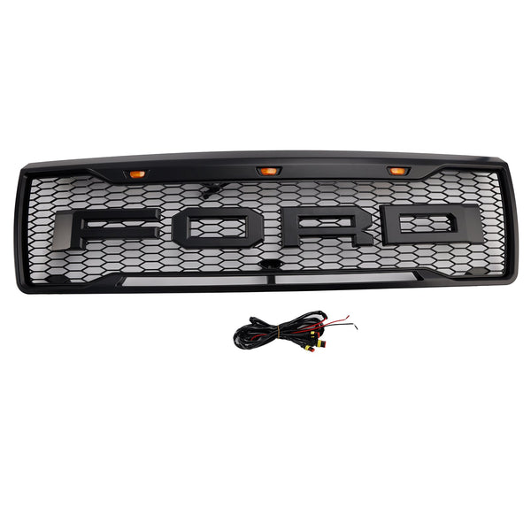 1992-1996 Ford F150 Matte Black Front Honeycomb grade