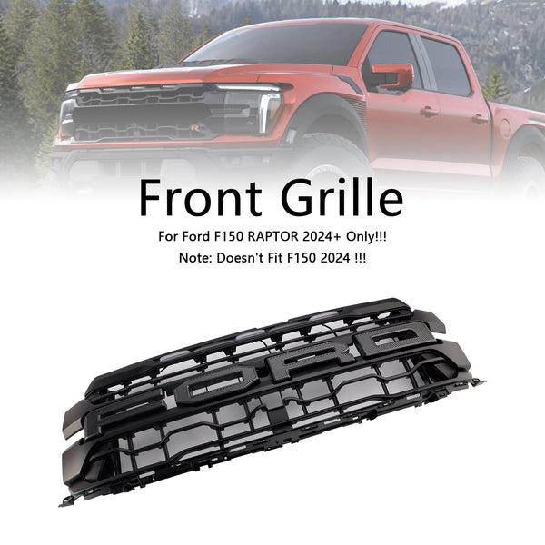 2024-on Ford F150 Raptor bare svart front støtfanger grill grill generisk