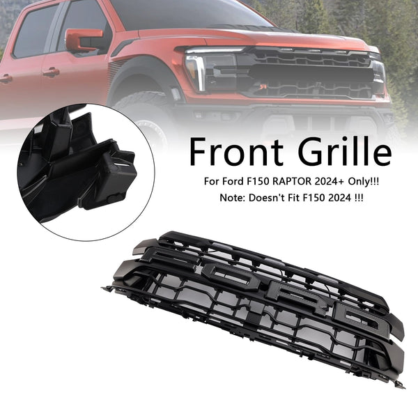 2024-on Ford F150 Raptor bare svart front støtfanger grill grill generisk