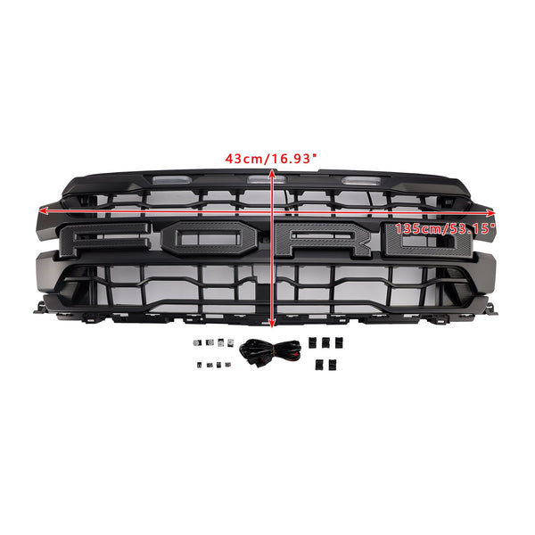 2024-on Ford F150 Raptor bare svart front støtfanger grill grill generisk