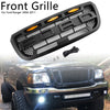 2004-11 Ford Ranger Matt Black Front Bumper Grill Grille s LED Light Generic