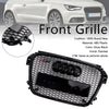 2010-2014 Audi A1 S1 Gloss Black Front Front Leatcomb Bumper Grill Grille Generic
