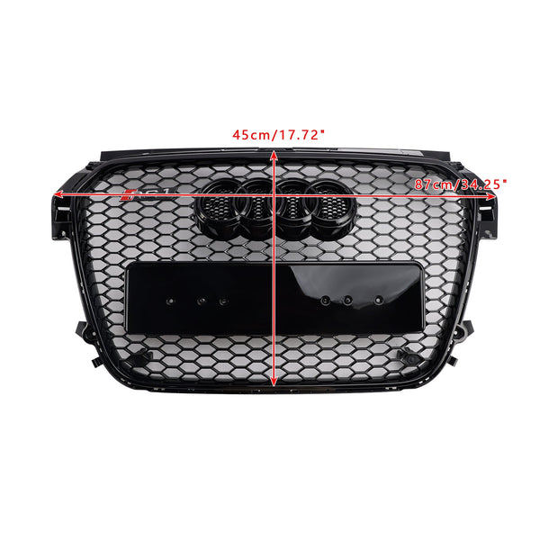 2010-2014 Audi A1 S1 Gloss Black Front Front Leatcomb Bumper Grill Grille Generic