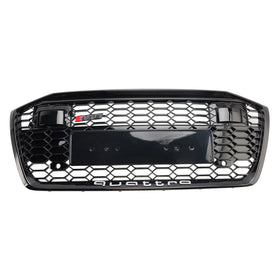 2019-2023 Audi A6 C8 S6 W/ACC RS6 Style Honeycomb Mesh Front Grill Grille