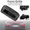 2016-2018 Audi A6 S6 C7 RS6 estilo Front Honeycomb Mesh Grille Grill Black Generic