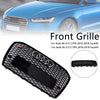 2016-2018 Audi A6 S6 C7 RS6 estilo Front Honeycomb Mesh Grille Grill Black Generic