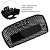 2016-2018 Audi A6 S6 C7 RS6 estilo Front Honeycomb Mesh Grille Grill Black Generic