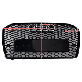 2016-2018 Audi A6 S6 C7 RS6 Style Front Honeycomb Mesh Grille Grill Black Generic