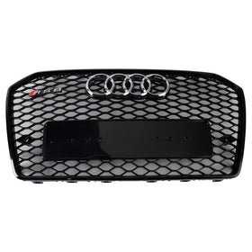 2016-2018 Audi A6 S6 C7 RS6 Style Front Honeycomb Mesh Grille Grill Black Generic