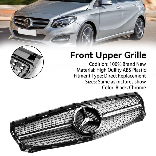 2011-2014 Benz B-klassW246 Diamant främre stötfångargrill A2468850722 Generisk