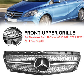 2011-2014 Benz B-klassW246 Diamant främre stötfångargrill A2468850722 Generisk