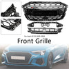 2020-2024 Audi A3 S3 RS3 Style Honeycomb Front Grille Grill Gloss Black