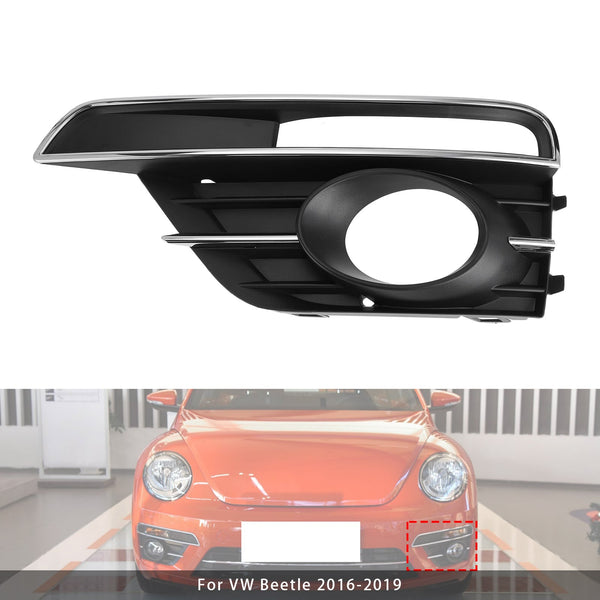 2016-2019 VW Beetle Pair Front Bumper Fog Light Grill Cover Bezel 5C5854661K 5C5854662J Generic