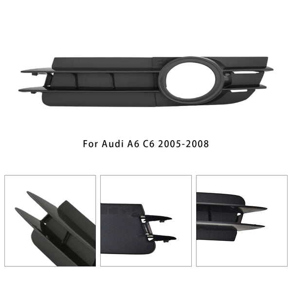 2005-2008 Audi A6 C6 Fog Light Grill Pair L+R 4F0807681A 4F0807682A Generic