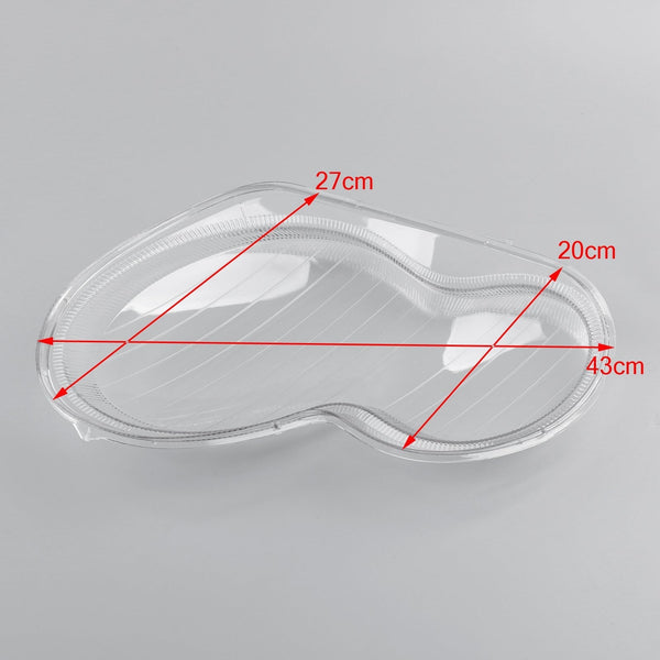 2001–2007 Benz W203 C-Klasse Scheinwerferglasschale Kunststoffabdeckung links + rechts generisch