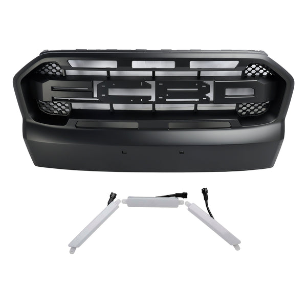 Raptor Style Front Bumper Grill Grille Fit Ford Ranger 2015-2019 T7 W/LED