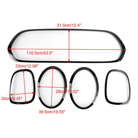 2014-2021 Mini F55 F56 F57 Griglia nera+faro+assetto fanale posteriore 51137449207 Generico