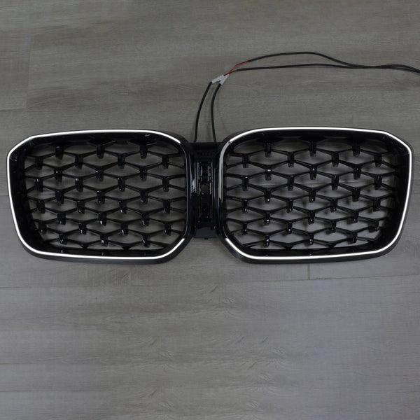 2022-2025 BMW X3 G01 X4 G02 Diamantová lesklá černá přední nárazník ledviny Generic