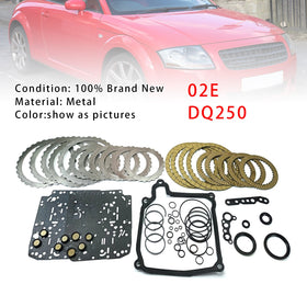 02E DQ250 Transmission Master Rebuild Kit Overhaul Clutch Plates For Audi VW