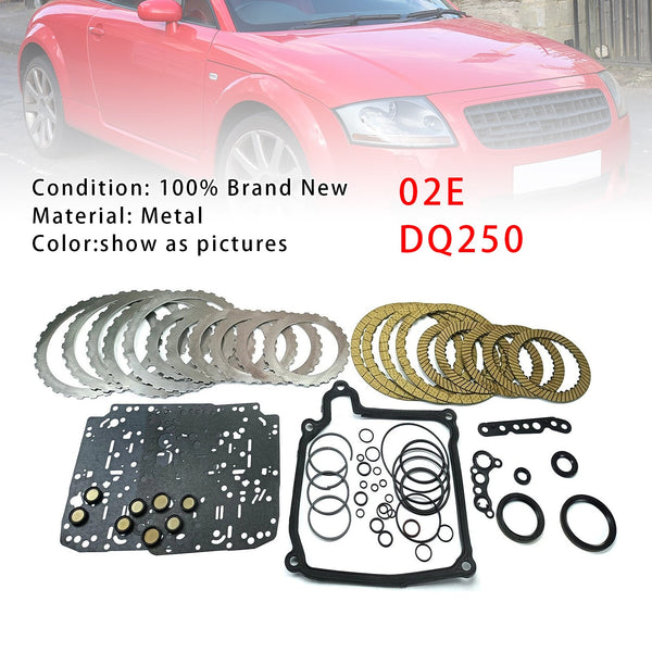 02E DQ250 Transmission Master Rebuild Kit Overhaling Clutchplater For Audi VW