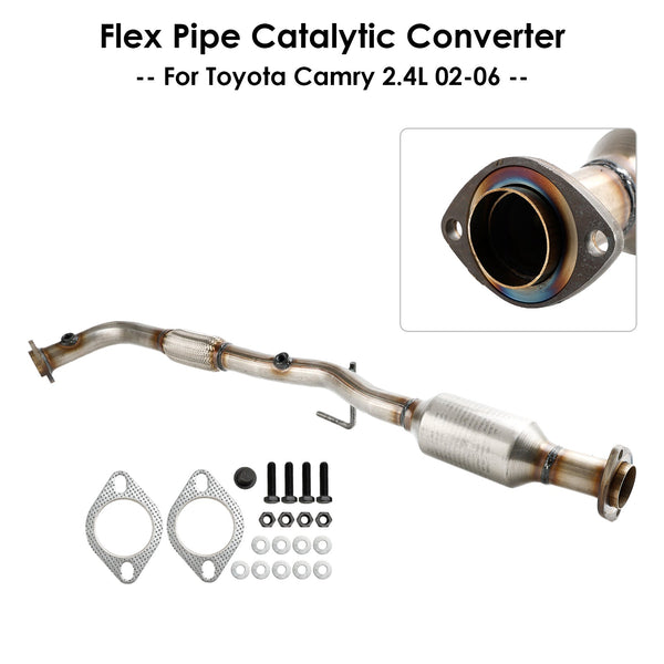 2002-2006 Camry 2.4L Toyota  Flex Pipe Catalytic Converter Generic