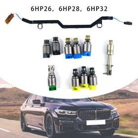 2009-2010 Jaguar XF 9PCS Transmission Solenoid 6HP26 6HP28 6HP32