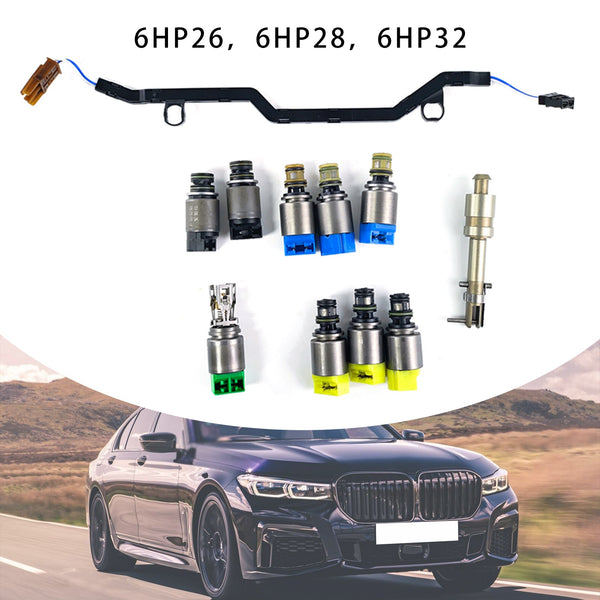 2006-2008 BMW 750i 9pcs transmission solenoid 6HP26 6HP28 6HP32