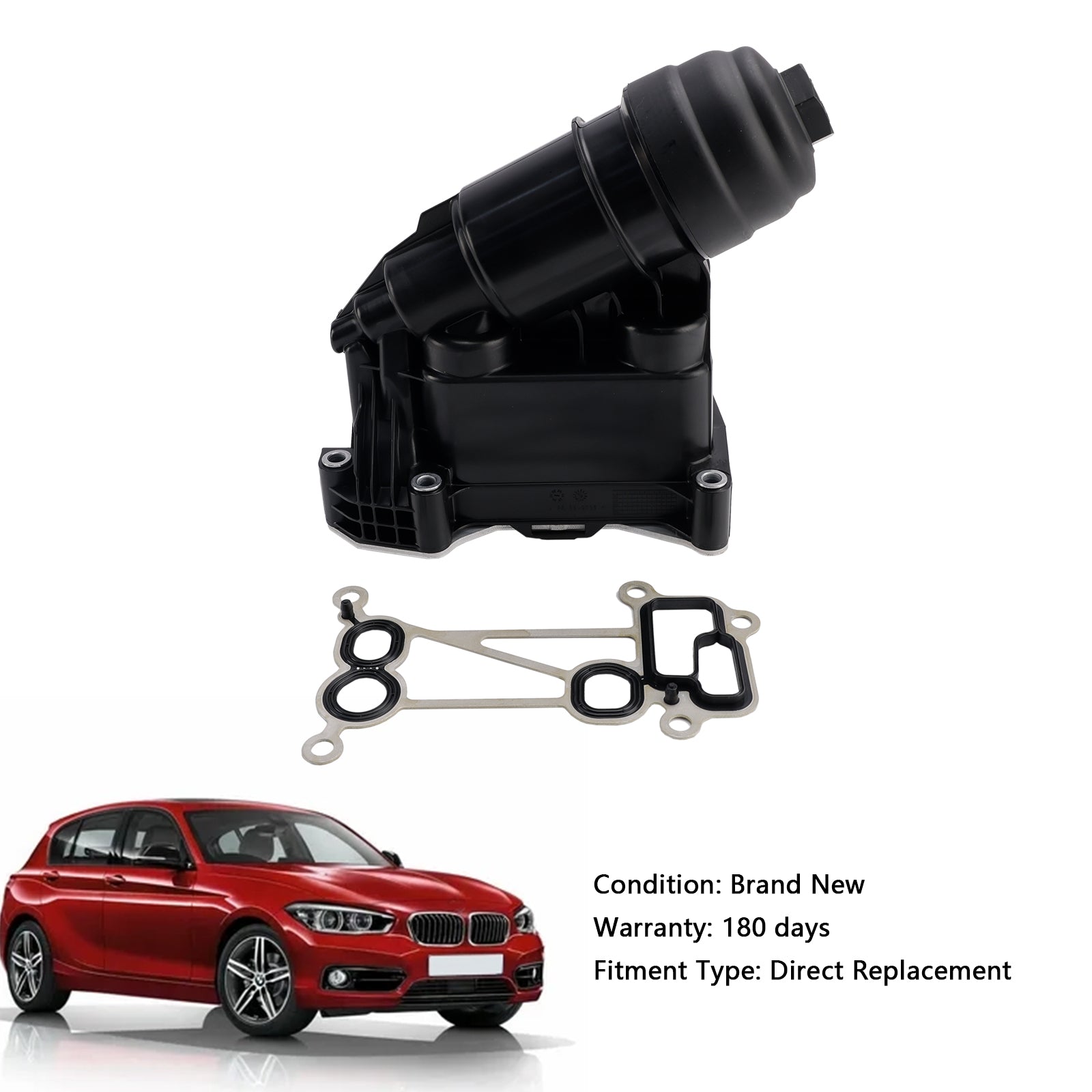 2007-2012 BMW 3-serie E91 Oljefilterhus 7800066 11427800066 Generic