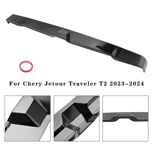 2023-2024 Chery Jetour Traveler T2 グロスブラック リアブーツ スポイラー ルーフ ジェネリック