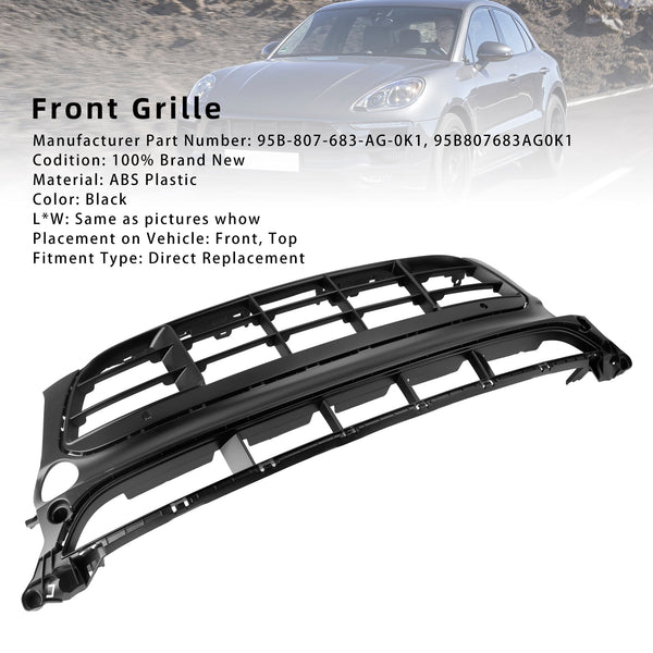 2014-2017 Porsche Macan GTS GTS GRILL GRILL 95B807683-AG-0K1 generic