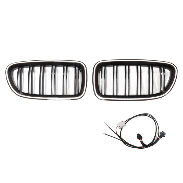 11.2009-02.2017 BMW 5-Serie F11 Grilla per paraurti renali Grille Gloss Black 51137203649 51137203650 Generico